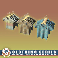 3D Model Download - Clothing - Polo Shirts - Hung
